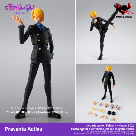 Tamashii Nations - S.H.Figuarts SANJI -ROMANCE DAWN- [PRE-VENTA]